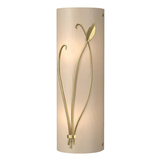 Hubbardton Forge - 205770-SKT-LFT-86-BB0410 - Forged Leaf and Stem Sconce - Leaf - Modern Brass