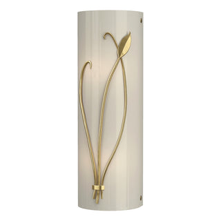 Hubbardton Forge - 205770-SKT-LFT-86-CC0410 - Forged Leaf and Stem Sconce - Leaf - Modern Brass
