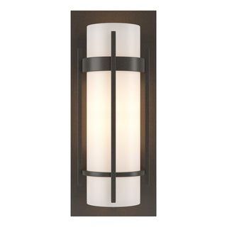 Hubbardton Forge - 205892-SKT-07-GG0065 - Banded with Bar Sconce - Banded - Dark Smoke