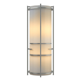 Hubbardton Forge - 205910-SKT-82-CC0412 - Extended Bars Sconce - Banded - Vintage Platinum
