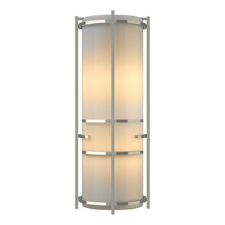 Hubbardton Forge - 205910-SKT-85-CC0412 - Extended Bars Sconce - Banded - Sterling