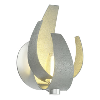 Hubbardton Forge - 206501-SKT-82-YE0352 - Corona Sconce - Corona - Vintage Platinum
