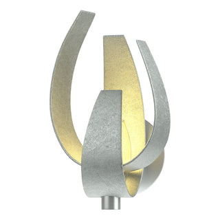 Hubbardton Forge - 206503-SKT-82-YE0377 - Corona Large Sconce - Corona - Vintage Platinum