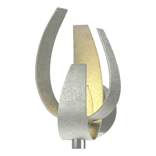 Hubbardton Forge - 206503-SKT-85-YE0377 - Corona Large Sconce - Corona - Sterling