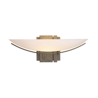 Hubbardton Forge - 207370-SKT-07-GG0090 - Oval Impressions Sconce - Impressions - Dark Smoke
