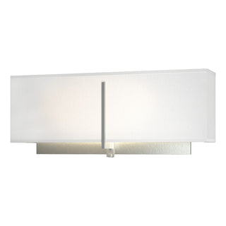 Hubbardton Forge - 207680-SKT-82-SF1606 - Exos Rectangular Sconce - Exos - Vintage Platinum