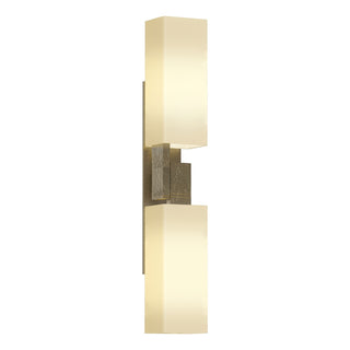 Hubbardton Forge - 207801-SKT-84-GG0351 - Ondrian 2 Light Sconce - Ondrian - Soft Gold