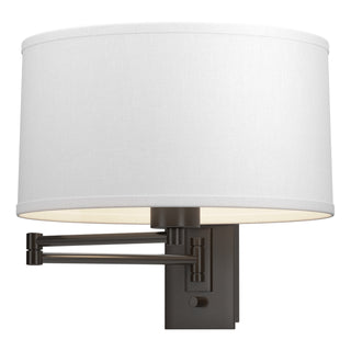 Hubbardton Forge - 209250-SKT-14-SF1295 - Simple Swing Arm Sconce - Simple Lines - Oil Rubbed Bronze