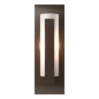 Hubbardton Forge - 217185-SKT-05-GG0065 - Forged Vertical Bar Sconce - Steel Backplate - Vertical Bar - Bronze