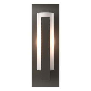 Hubbardton Forge - 217185-SKT-07-GG0065 - Forged Vertical Bar Sconce - Steel Backplate - Vertical Bar - Dark Smoke