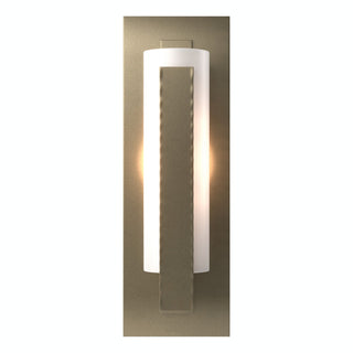 Hubbardton Forge - 217185-SKT-84-GG0065 - Forged Vertical Bar Sconce - Steel Backplate - Vertical Bar - Soft Gold