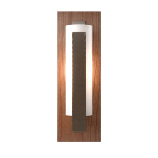 Hubbardton Forge - 217186-SKT-05-CH-GG0065 - Forged Vertical Bar Sconce - Cherry or Copper Backplate - Vertical Bar - Bronze