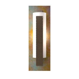 Hubbardton Forge - 217186-SKT-05-CP-GG0065 - Forged Vertical Bar Sconce - Cherry or Copper Backplate - Vertical Bar - Bronze
