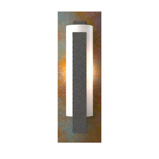 Hubbardton Forge - 217186-SKT-20-CP-GG0065 - Forged Vertical Bar Sconce - Cherry or Copper Backplate - Vertical Bar - Natural Iron