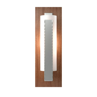 Hubbardton Forge - 217186-SKT-82-CH-GG0065 - Forged Vertical Bar Sconce - Cherry or Copper Backplate - Vertical Bar - Vintage Platinum