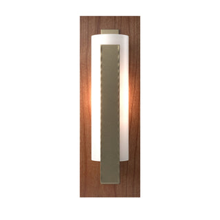 Hubbardton Forge - 217186-SKT-84-CH-GG0065 - Forged Vertical Bar Sconce - Cherry or Copper Backplate - Vertical Bar - Soft Gold