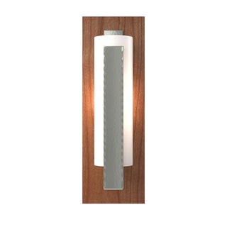 Hubbardton Forge - 217186-SKT-85-CH-GG0065 - Forged Vertical Bar Sconce - Cherry or Copper Backplate - Vertical Bar - Sterling