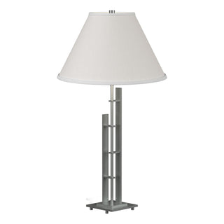 Hubbardton Forge - 268421-SKT-82-SF1755 - Metra Double Table Lamp - Metra - Vintage Platinum