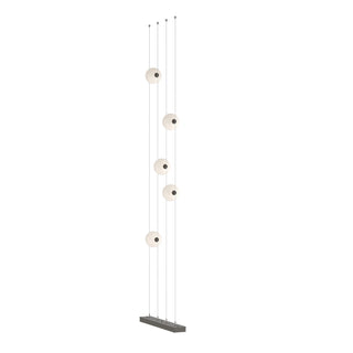 Hubbardton Forge - 289520-LED-STND-07-GG0668 - Abacus 5-Light Floor to Ceiling Plug-In LED Lamp - Abacus - Dark Smoke