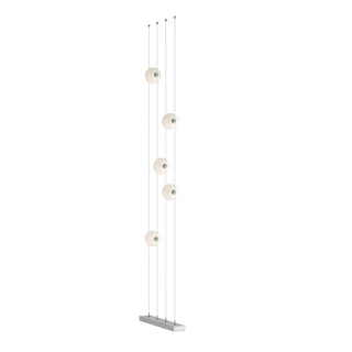 Hubbardton Forge - 289520-LED-STND-82-GG0668 - Abacus 5-Light Floor to Ceiling Plug-In LED Lamp - Abacus - Vintage Platinum