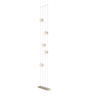 Hubbardton Forge - 289520-LED-STND-84-GG0668 - Abacus 5-Light Floor to Ceiling Plug-In LED Lamp - Abacus - Soft Gold