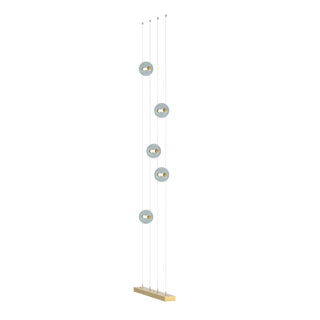 Hubbardton Forge - 289520-LED-STND-86-YL0668 - Abacus 5-Light Floor to Ceiling Plug-In LED Lamp - Abacus - Modern Brass