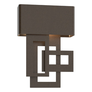 Hubbardton Forge - 302520-LED-LFT-14 - Collage Small Dark Sky Friendly LED Outdoor Sconce - Collage - Coastal Oil Rubbed Bronze