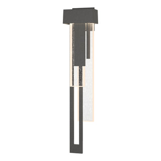 Hubbardton Forge - 302533-LED-LFT-20-II0596 - Rainfall Large LED Outdoor Sconce - Rainfall - Coastal Natural Iron