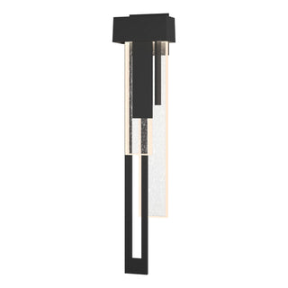 Hubbardton Forge - 302533-LED-LFT-80-II0596 - Rainfall Large LED Outdoor Sconce - Rainfall - Coastal Black