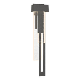Hubbardton Forge - 302533-LED-RGT-20-II0596 - Rainfall Large LED Outdoor Sconce - Rainfall - Coastal Natural Iron