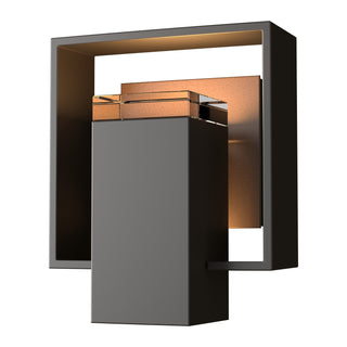Hubbardton Forge - 302601-SKT-14-75-ZM0546 - Shadow Box Small Outdoor Sconce - Shadow Box - Coastal Oil Rubbed Bronze