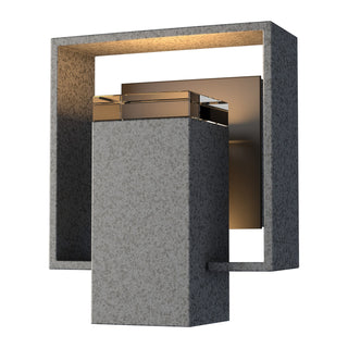 Hubbardton Forge - 302601-SKT-20-14-ZM0546 - Shadow Box Small Outdoor Sconce - Shadow Box - Coastal Natural Iron