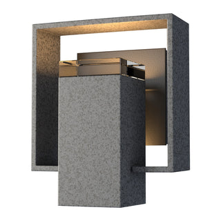 Hubbardton Forge - 302601-SKT-20-80-ZM0546 - Shadow Box Small Outdoor Sconce - Shadow Box - Coastal Natural Iron