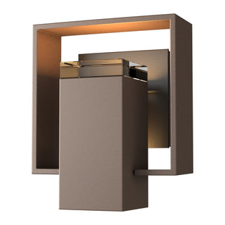 Hubbardton Forge - 302601-SKT-75-80-ZM0546 - Shadow Box Small Outdoor Sconce - Shadow Box - Coastal Bronze