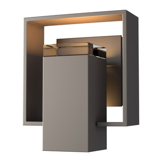 Hubbardton Forge - 302601-SKT-77-14-ZM0546 - Shadow Box Small Outdoor Sconce - Shadow Box - Coastal Dark Smoke
