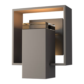 Hubbardton Forge - 302601-SKT-77-80-ZM0546 - Shadow Box Small Outdoor Sconce - Shadow Box - Coastal Dark Smoke