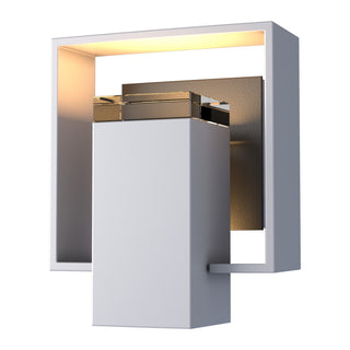Hubbardton Forge - 302601-SKT-78-80-ZM0546 - Shadow Box Small Outdoor Sconce - Shadow Box - Coastal Burnished Steel