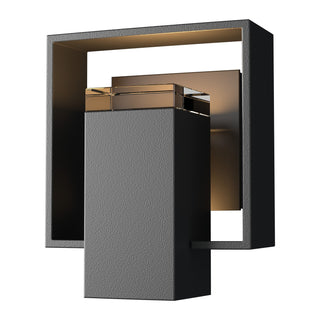 Hubbardton Forge - 302601-SKT-80-14-ZM0546 - Shadow Box Small Outdoor Sconce - Shadow Box - Coastal Black