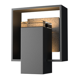 Hubbardton Forge - 302601-SKT-80-20-ZM0546 - Shadow Box Small Outdoor Sconce - Shadow Box - Coastal Black