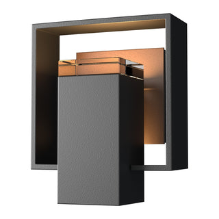 Hubbardton Forge - 302601-SKT-80-75-ZM0546 - Shadow Box Small Outdoor Sconce - Shadow Box - Coastal Black