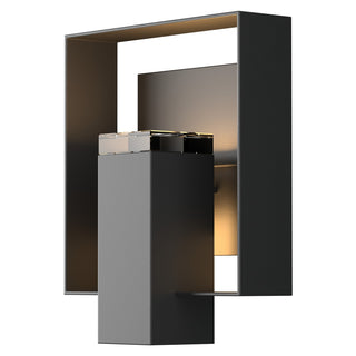 Hubbardton Forge - 302603-SKT-80-80-ZM0546 - Shadow Box Outdoor Sconce - Shadow Box - Coastal Black
