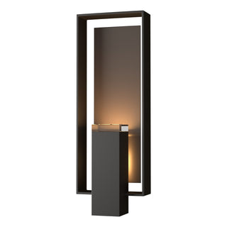 Hubbardton Forge - 302605-SKT-14-77-ZM0546 - Shadow Box Large Outdoor Sconce - Shadow Box - Coastal Oil Rubbed Bronze