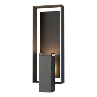 Hubbardton Forge - 302605-SKT-20-14-ZM0546 - Shadow Box Large Outdoor Sconce - Shadow Box - Coastal Natural Iron