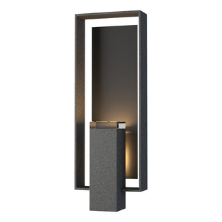 Hubbardton Forge - 302605-SKT-20-80-ZM0546 - Shadow Box Large Outdoor Sconce - Shadow Box - Coastal Natural Iron