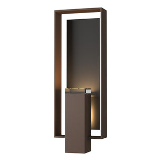 Hubbardton Forge - 302605-SKT-75-80-ZM0546 - Shadow Box Large Outdoor Sconce - Shadow Box - Coastal Bronze
