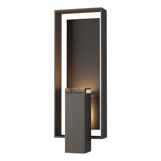 Hubbardton Forge - 302605-SKT-77-14-ZM0546 - Shadow Box Large Outdoor Sconce - Shadow Box - Coastal Dark Smoke