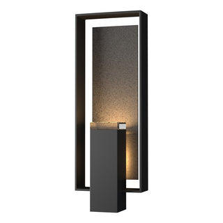 Hubbardton Forge - 302605-SKT-80-20-ZM0546 - Shadow Box Large Outdoor Sconce - Shadow Box - Coastal Black
