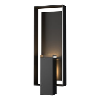 Hubbardton Forge - 302605-SKT-80-80-ZM0546 - Shadow Box Large Outdoor Sconce - Shadow Box - Coastal Black