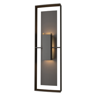 Hubbardton Forge - 302607-SKT-14-14-ZM0546 - Shadow Box Tall Outdoor Sconce - Shadow Box - Coastal Oil Rubbed Bronze