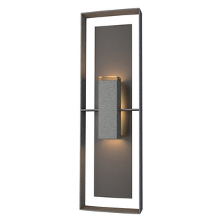 Hubbardton Forge - 302607-SKT-20-14-ZM0546 - Shadow Box Tall Outdoor Sconce - Shadow Box - Coastal Natural Iron